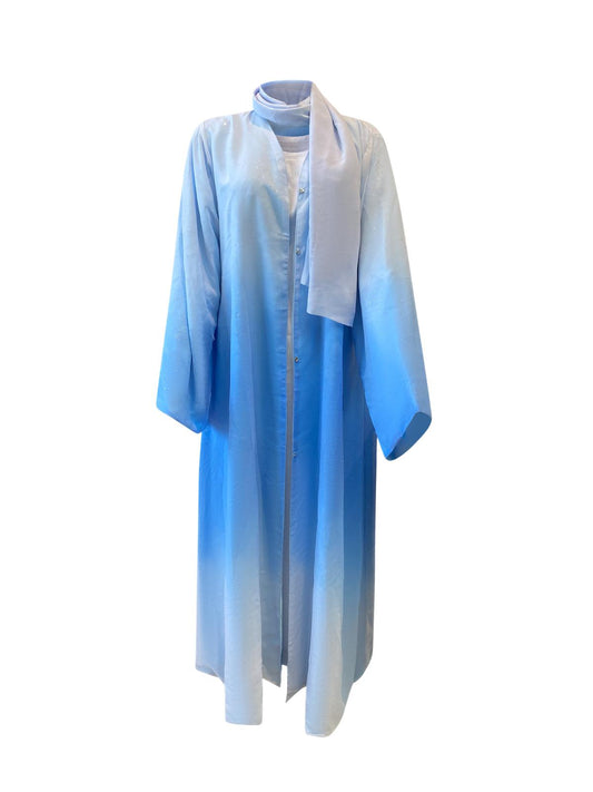 Blue Inara Abaya Reversible